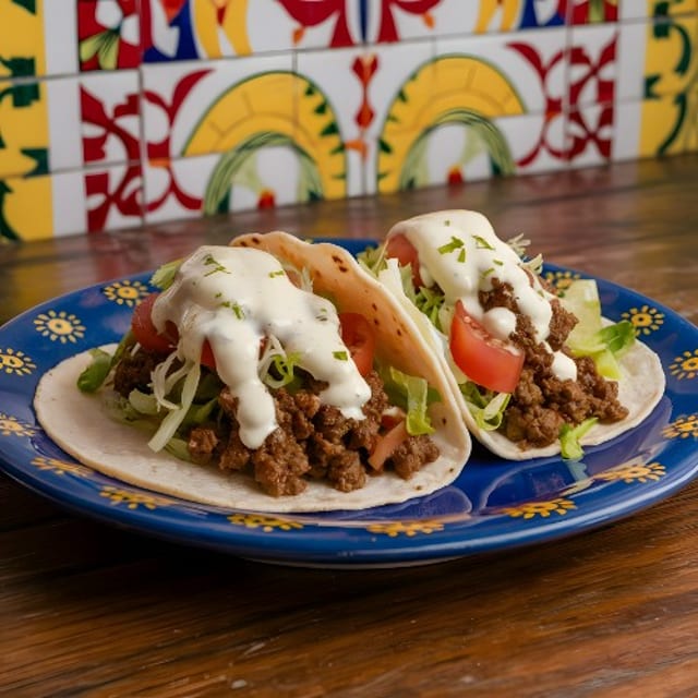 Chorizo (Mexican Sausage) Taco.