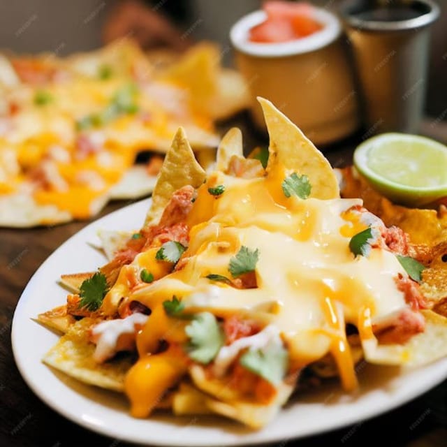 Pollo (Chicken) Nachos.